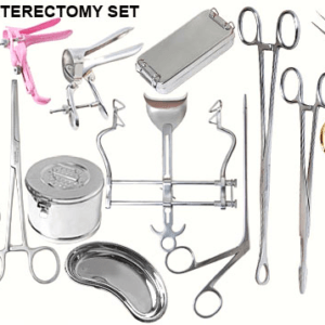 A hysterectomy set